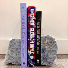 Load image into Gallery viewer, BLUE CALCITE BOOKEND SET