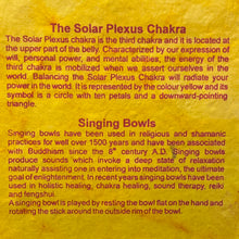 Load image into Gallery viewer, TIBETAN SINGING BOWL- YELLOW/ SOLAR PLEXUS
