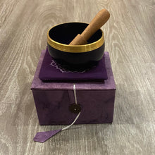 Load image into Gallery viewer, TIBETAN SINGING BOWL- PURPLE/ CROWN