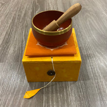 Load image into Gallery viewer, TIBETAN SINGING BOWL- ORANGE/ SACRAL