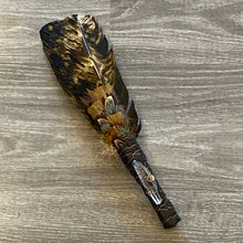 Load image into Gallery viewer, SMUDGING FEATHER FAN WITH CRYSTAL