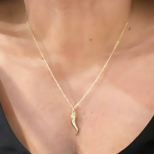 18K GOLD FILLED CORNICELLO NECKLACE