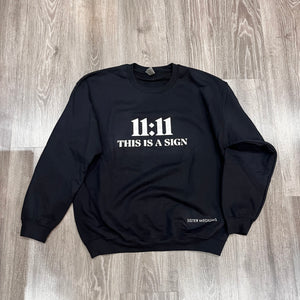 ANGEL NUMBER CREW NECK SWEATER 11:11