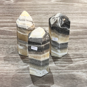 PHANTOM ZEBRA CALCITE TOWER