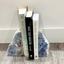 Load image into Gallery viewer, BLUE CALCITE BOOKEND SET
