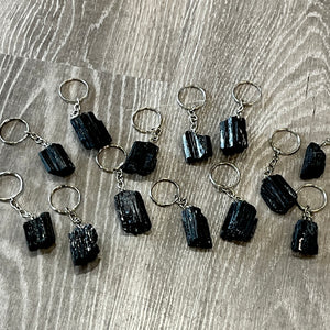 BLACK TOURMALINE KEYCHAIN