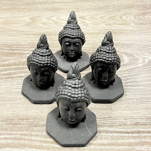 SHUNGITE BUDDHA HEAD TILE