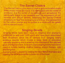 Load image into Gallery viewer, TIBETAN SINGING BOWL- ORANGE/ SACRAL
