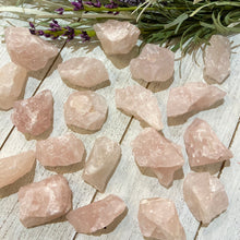 Load image into Gallery viewer, ROSE QUARTZ ROUGH CUT CRYSTALS
