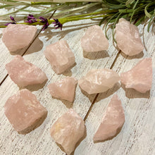 Load image into Gallery viewer, ROSE QUARTZ ROUGH CUT CRYSTALS
