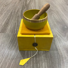 Load image into Gallery viewer, TIBETAN SINGING BOWL- YELLOW/ SOLAR PLEXUS
