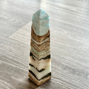 CARIBBEAN BLUE CALCITE TOWER