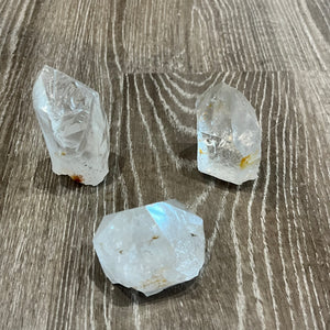 CLEAR QUARTZ  POINTS (OPTIONS)