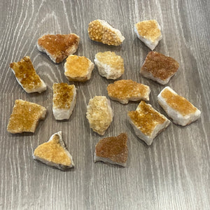 CITRINE DRUZE SPECIMENS