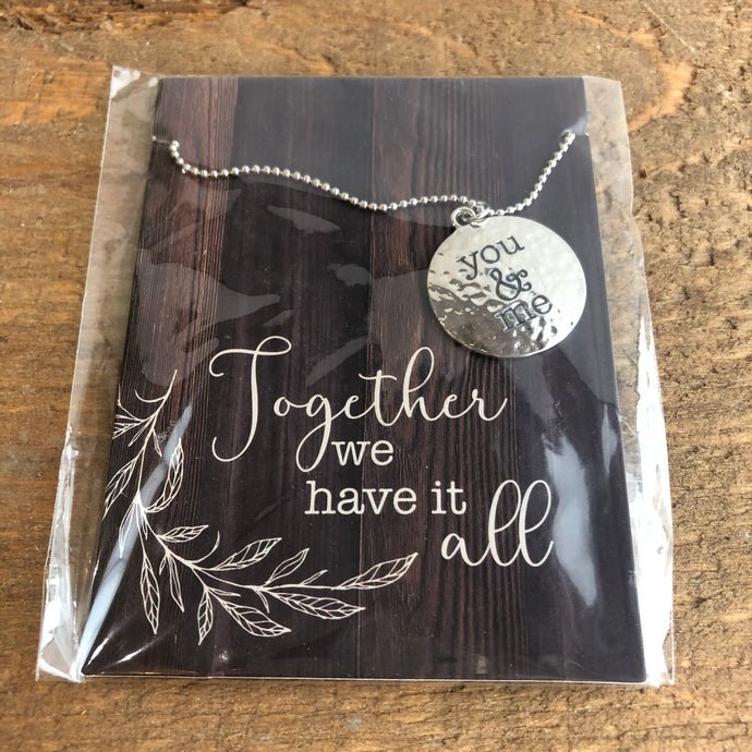 NECKLACE WITH QUOTES (OPTIONS)