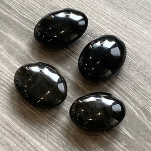 GOLD SHEEN OBSIDIAN PALM STONES