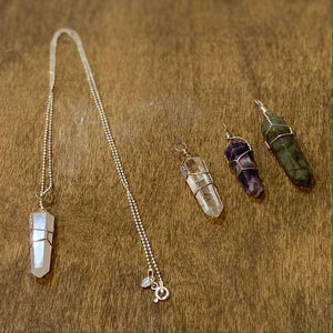 CRYSTAL POINT NECKLACE (OPTIONS)