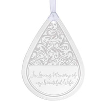 Load image into Gallery viewer, TEARDROP GLASS MEMORIAL ORNAMENTS (OPTIONS)

