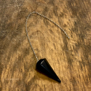 BLACK OBSIDIAN PENDULUM