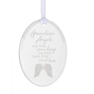 OVAL GLASS MEMORIAL ORNAMENT (OPTIONS)